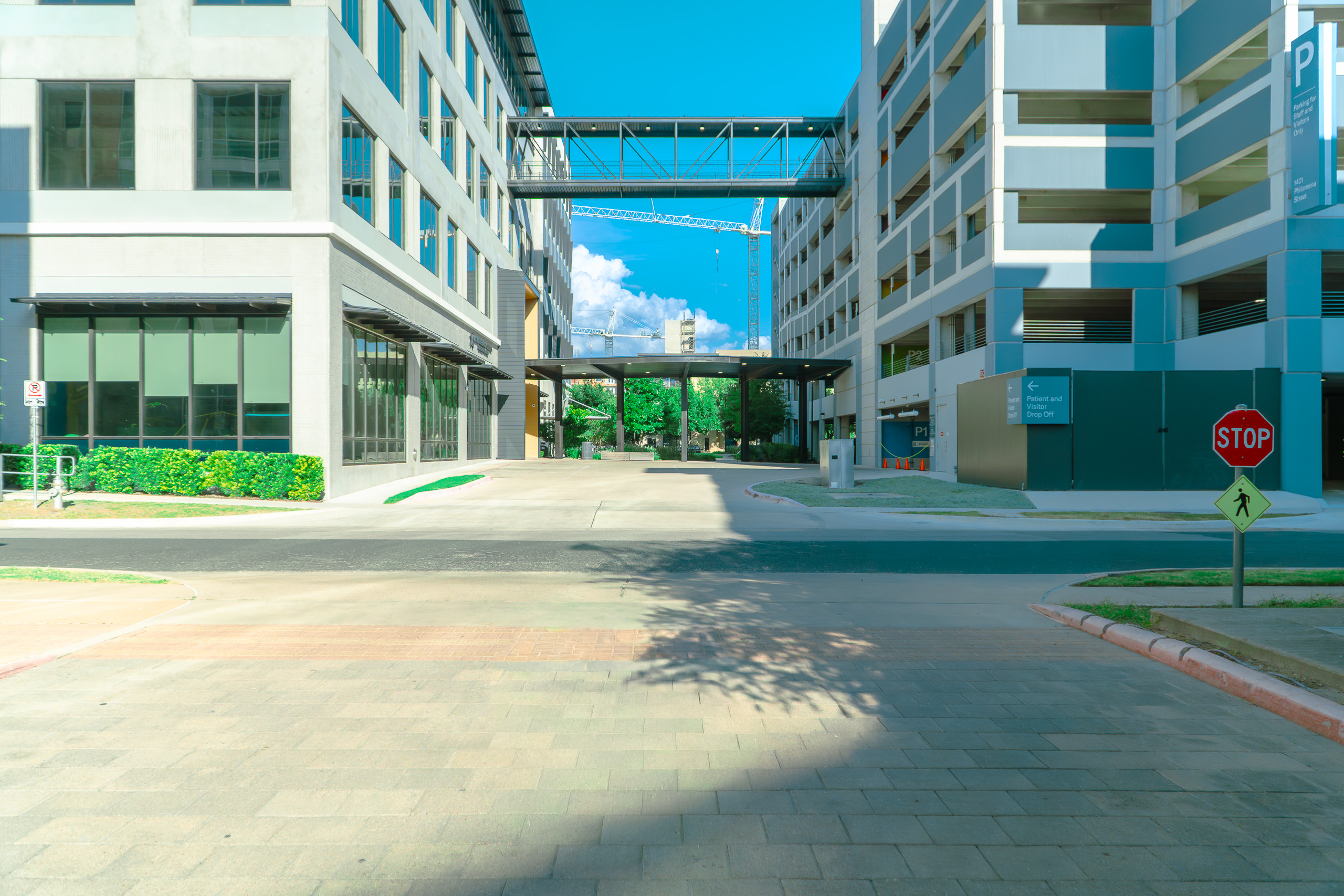 AIDM entrance driveway