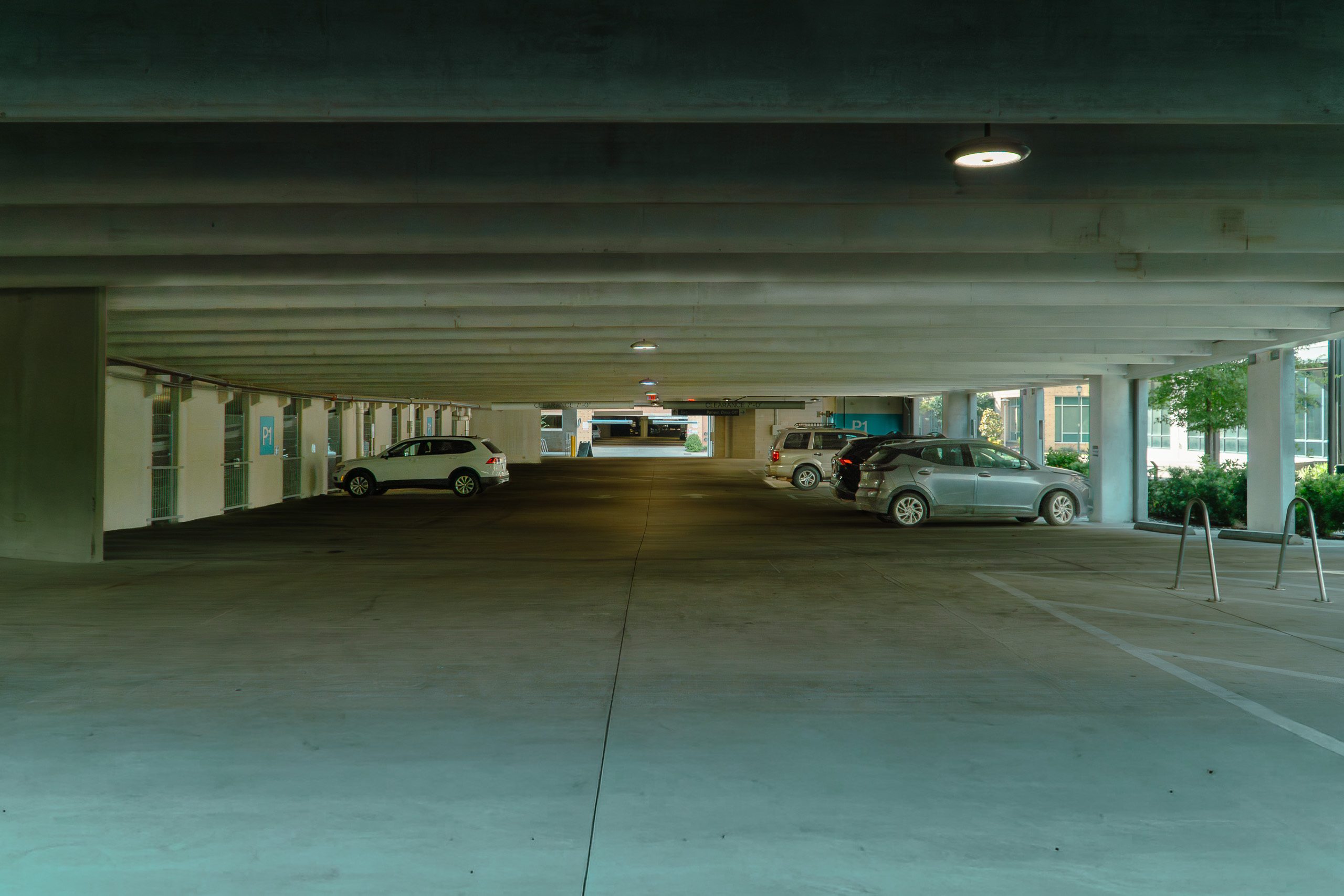 AIDM entrance parking lot